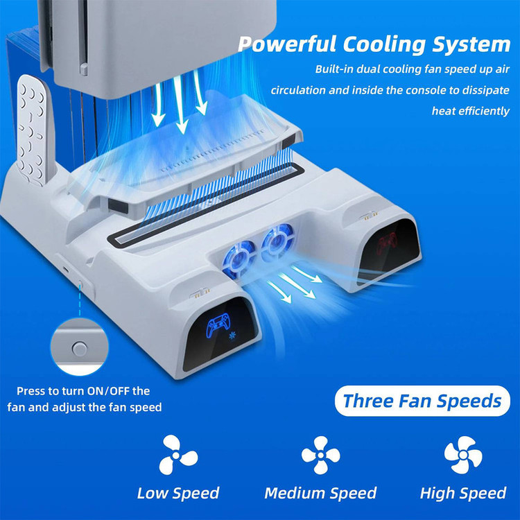 پایه پلی استیشن 5 دابی مدل Multlfunctiona Cooling Stand TP5-3532B