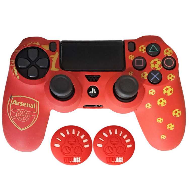 محافظ دسته پلی استیشن 4 طرح آرسنال مدل Arsenal PS4321 به همراه روکش آنالوگ