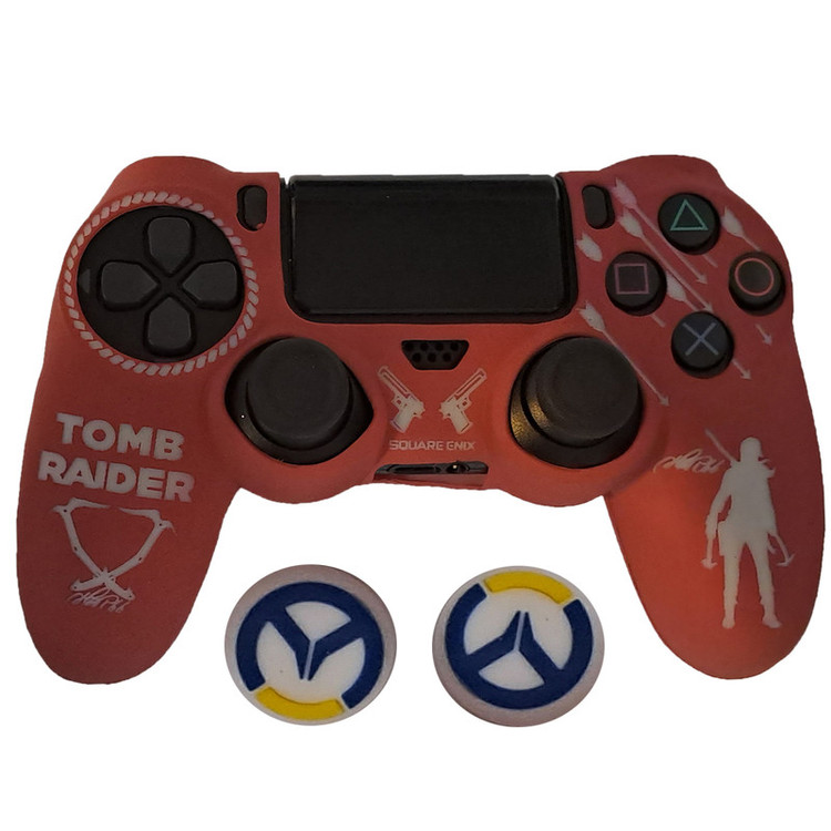 محافظ دسته پلی استیشن 4 مدل TOMB RAIDER PS4211 به همراه روکش آنالوگ
