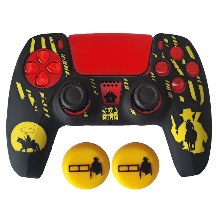 محافظ دسته بازی پلی استیشن 5 مدل RED DEAD PS5449 به همراه روکش آنالوگ