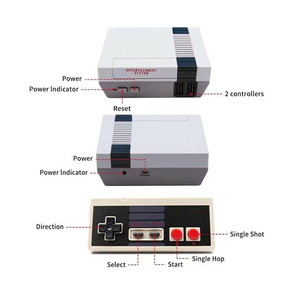 مجموعه کنسول بازی مدل Anniversary Edition 620 Games Built In-Classic