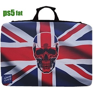 کیف حمل کنسول PS5 فت طرح پرچم انگلیس skull