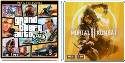 اکانت بازی mortal 11 + grand theft auto gta v - ظرفیت 1 - ps4 & ps5