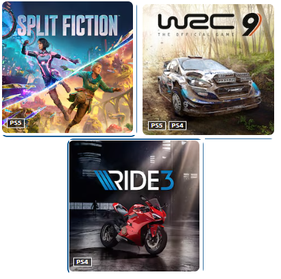 اکانت بازی split fiction + wrc 9 + ride 3 - ظرفیت 1 - ps4 & ps5