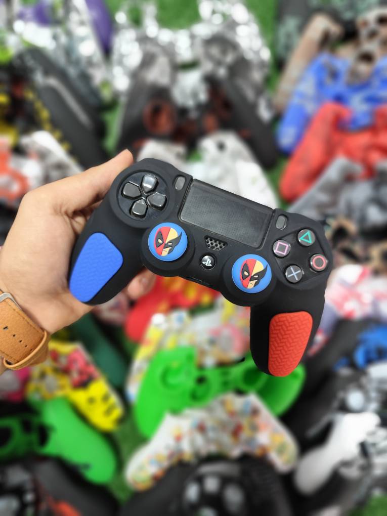کاور دسته سیلیکونی PS4 با دو عدد سر آنالوگ برجسته کد 917